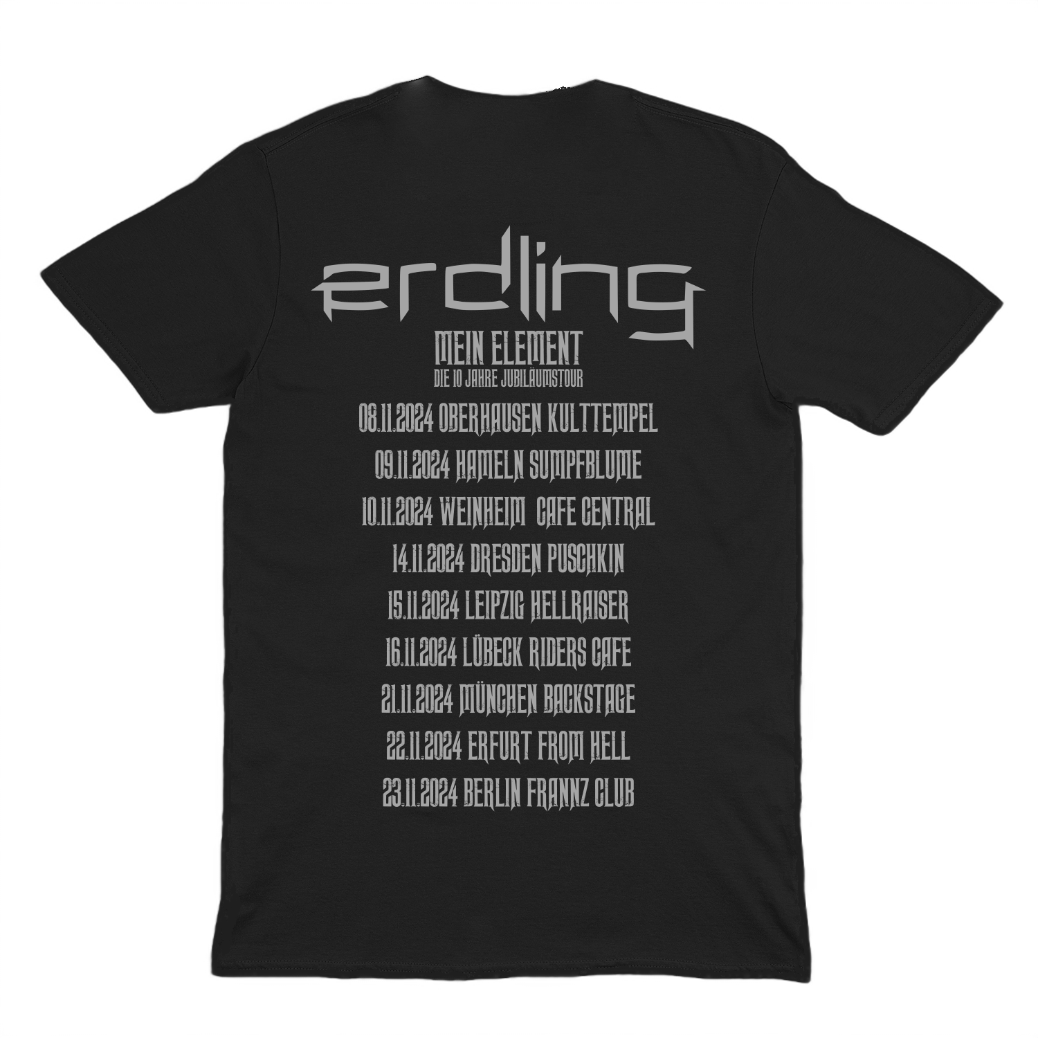 Tour T-Shirt "10 Jahre Erdling" | SIGNIERT